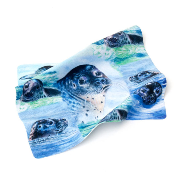 Displaytuch 15x15 cm Seehunde