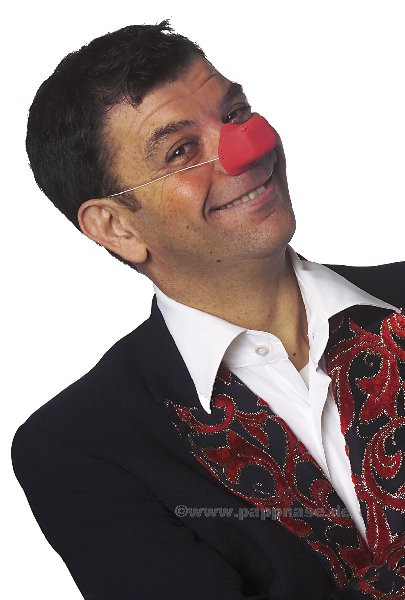 Clown Nase - eckig Pappnase