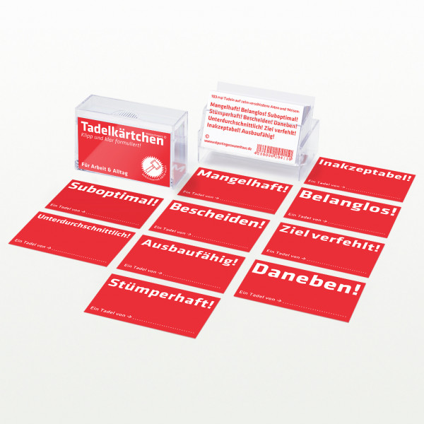 Tadelkärtchen
