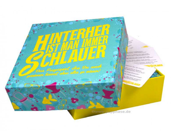 Hinterher ist man immer schlauer