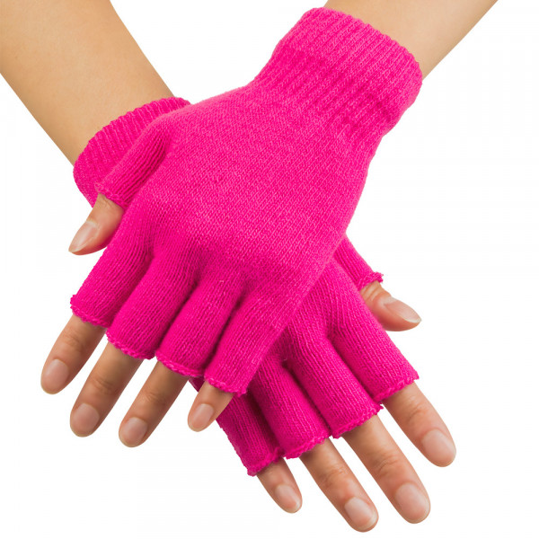 Fingerhandschuhe neon-pink