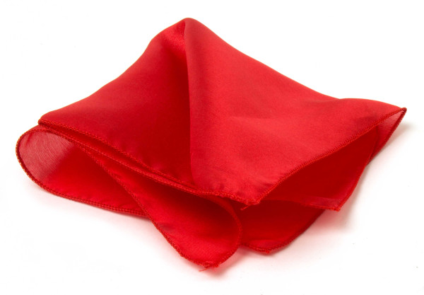 Seidentuch 20 cm x 20 cm, rot