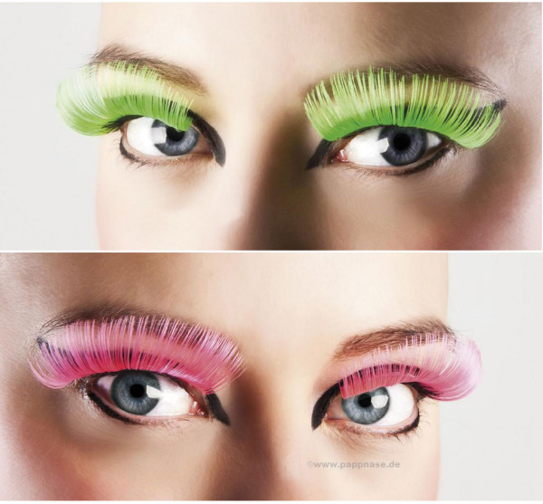 Wimpern XL neon