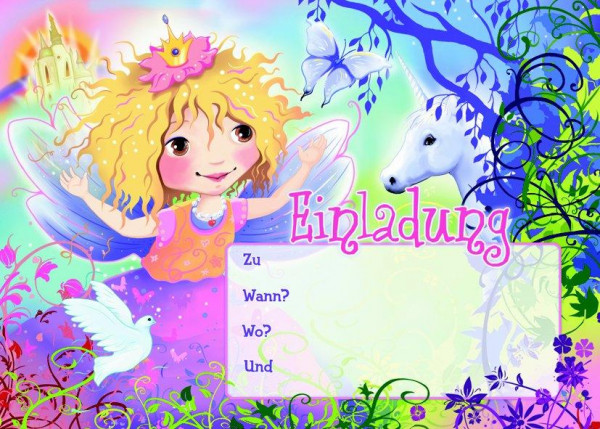 Einladungsset A5 Prinzessin