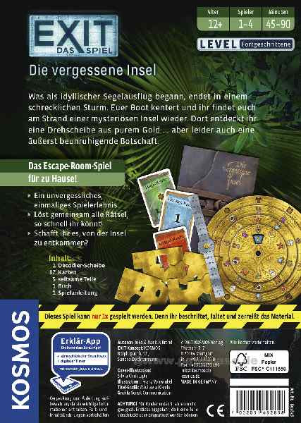 EXIT-Das Spiel - Die vergessene Insel