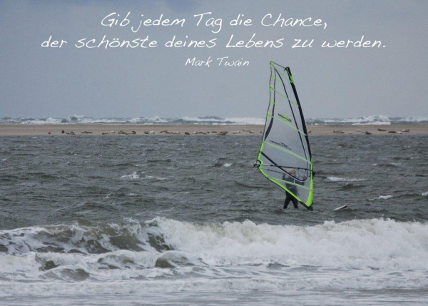 Foto-Postkarte A6 Surfer