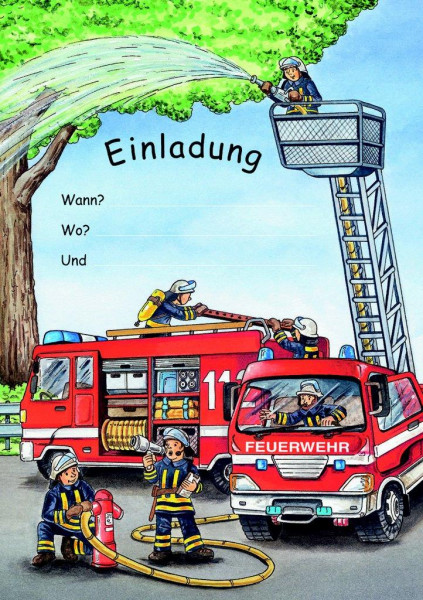 Einladungsset A5 Feuerwehr