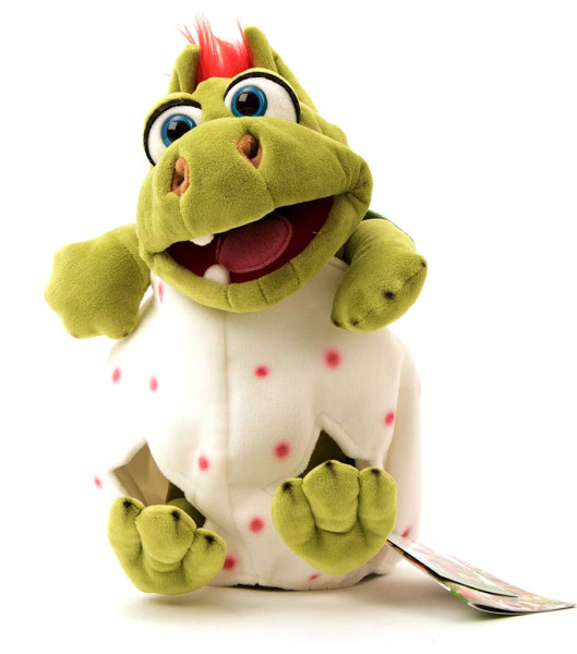 Handpuppe Gregor der Drache im Ei