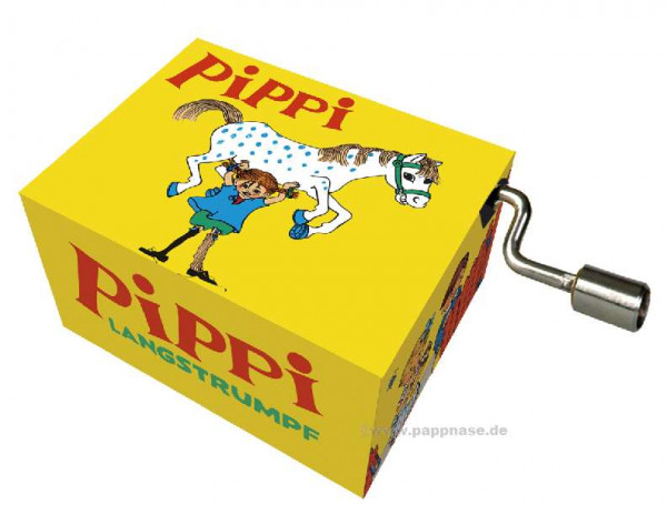 Kurbelspieluhr Pippi Langstrumpf