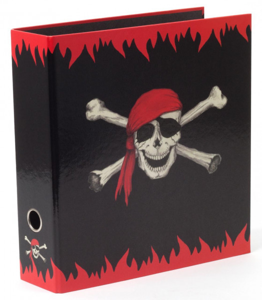 Ordner A4 75mm Piraten Totenkopf