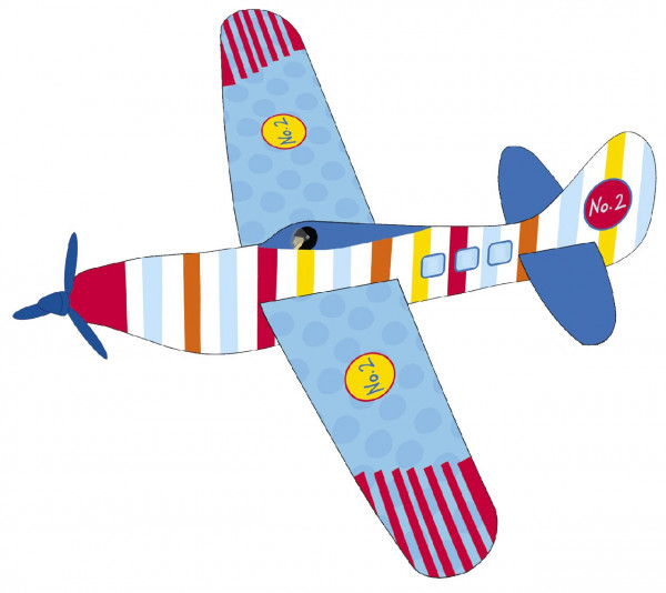Flotte Flieger aus Styropor