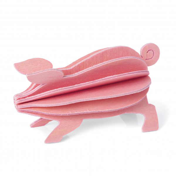 Lovi Holzfigur Schwein