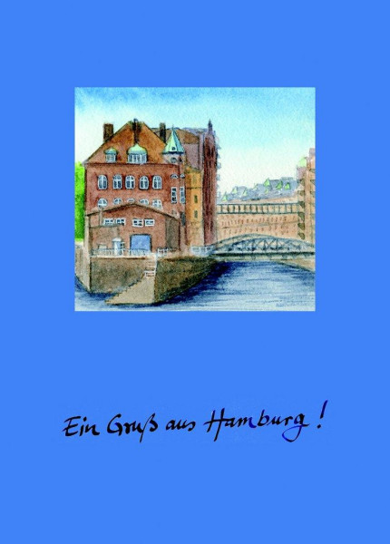 Postkarte A6 Speicherstadt