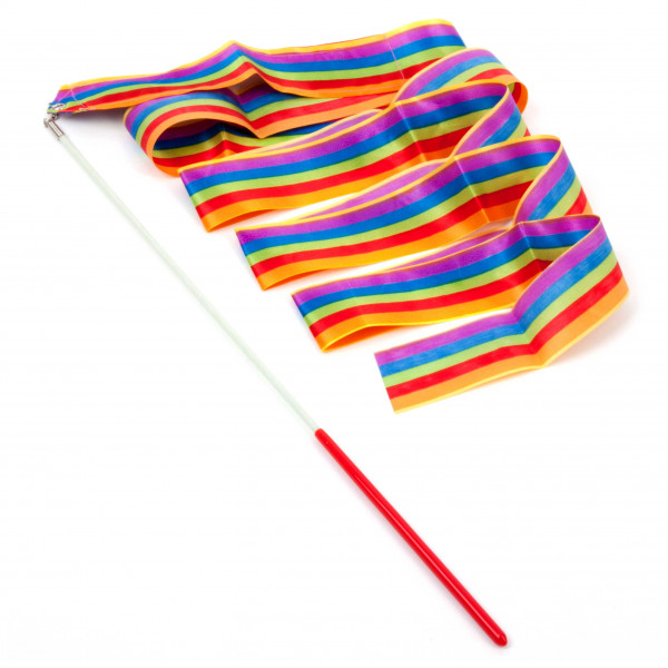 Gymnastikband, 2 m, Regenbogen