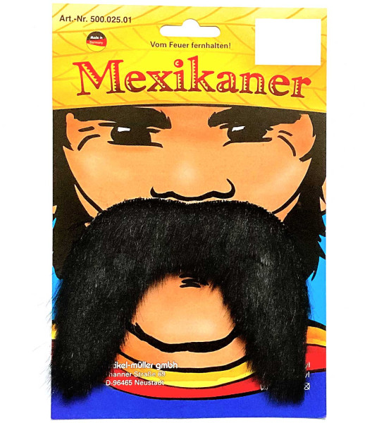 Mexikaner Bart schwarz