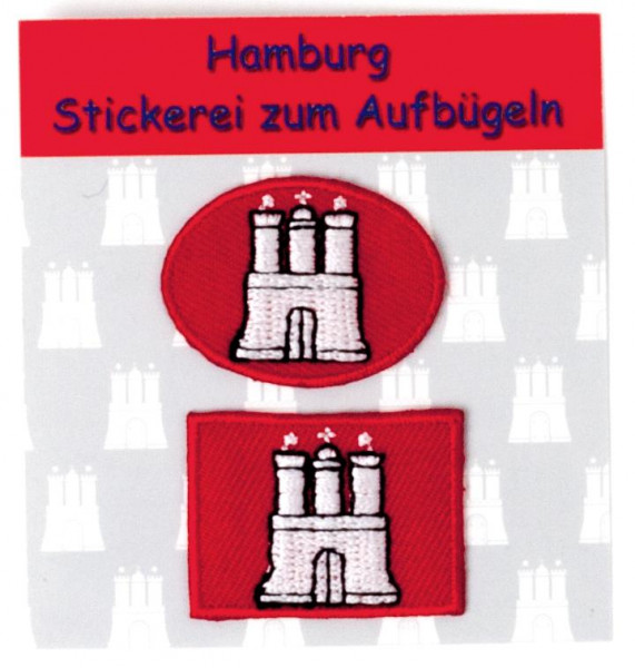 Stickerei zum Aufbügeln Hamburg klein