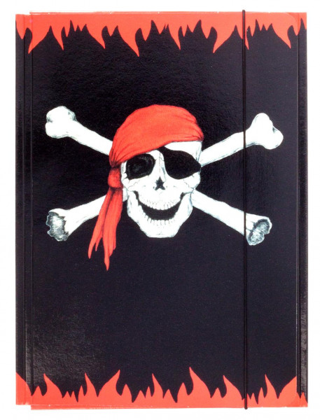 Sammelmappe A4 Piraten-Totenkopf