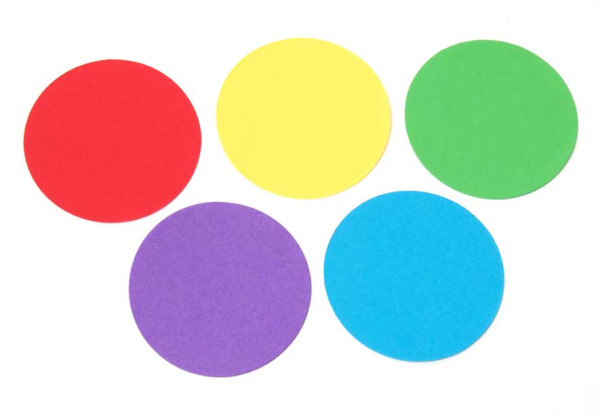 Buttons leere Papiervorlagen-Set Volltöne