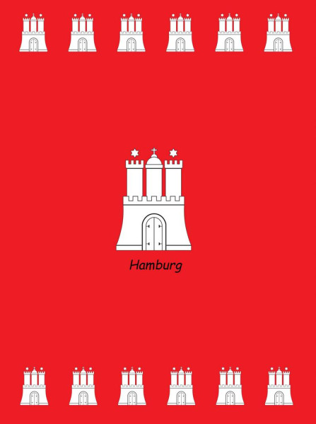 Sammelmappe A4 Hamburg-Wappen