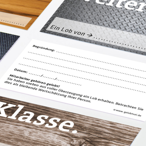 Lobkärtchen © für Arbeit