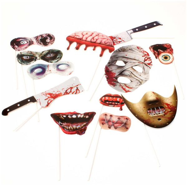 Photo-Booth Halloween, 12er-Set