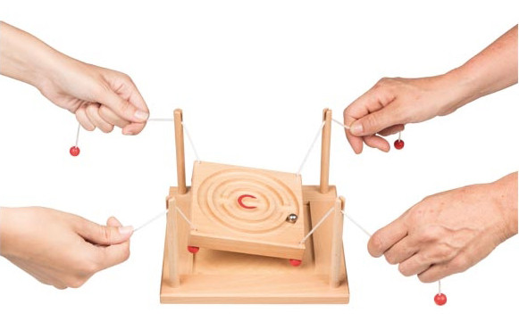 Kugelgeschicklichkeitsspiel Parcour