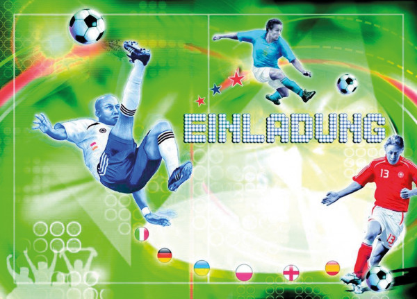 Einladungsset A5 Fußball