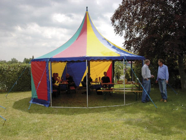 Einmastzelt 6 m mit Festgestänge