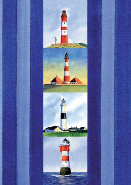 Postkarte A6 Leuchttürme