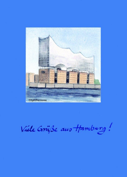 Postkarte A6 Elbphilharmonie