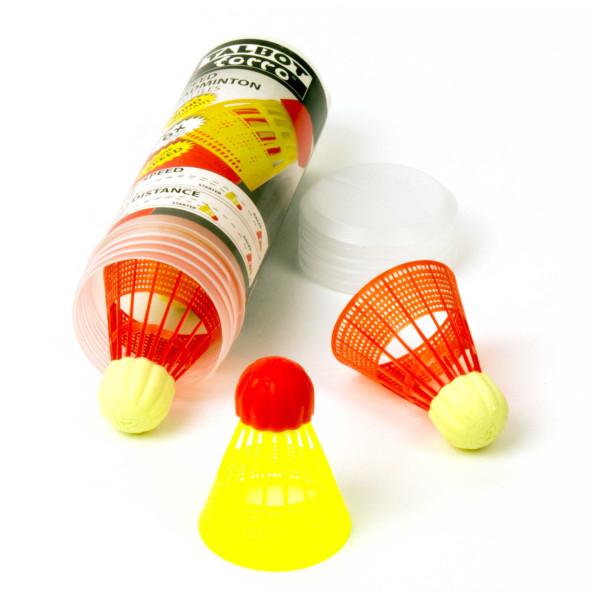 Speed Badminton Federbälle, 6 Stück