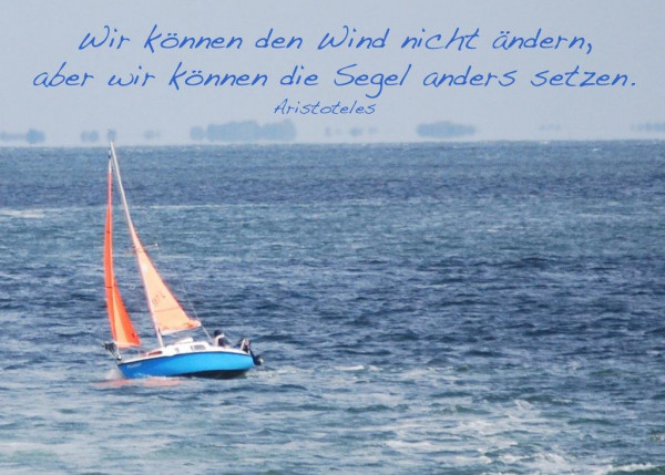 Foto-Postkarte A6 Segelboot