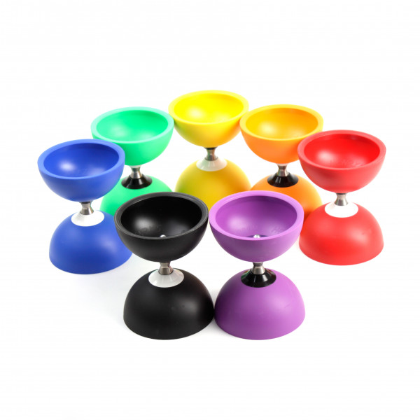 Diabolo Acrobat lila inkl Aluhandstäbe blau Diabolospiel 