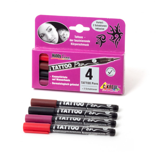 Tattoo Painter 4-Farben-Set Tribals