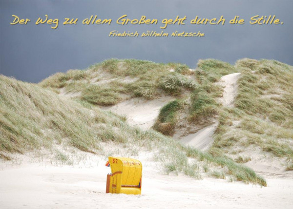 Foto-Postkarte A6 Strandkorb