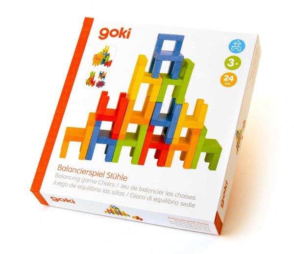 Balancier- und Stapelspiel Stühle