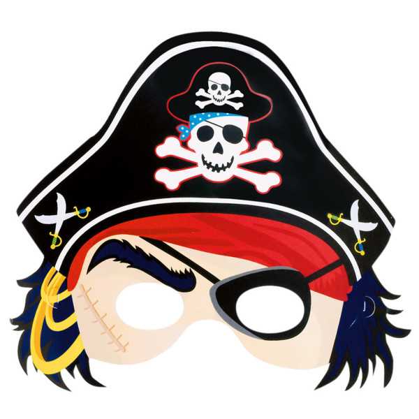 Papiermaske Pirat