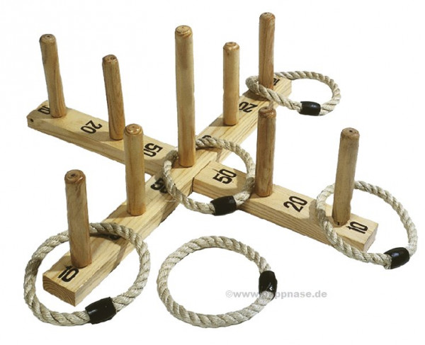 Wurfringspiel aus Holz