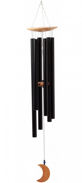 Klangspiel Großer Mond natur/schwarz 115 cm