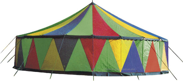 Einmastzelt 10 Meter mit Festgestänge