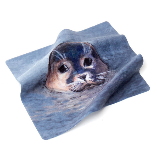 Displaytuch 15x15 cm Robbenkopf