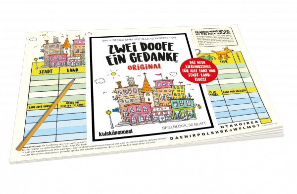 Spielblock Zwei Doofe ein Gedanke™