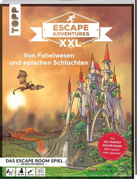 Escape Adventures XXL von Fabelwesen und epischen Schlachten. Das Escape-Room-Spiel im Buchformat.