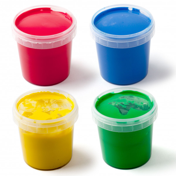 Nawaro Fingerfarbe 4 x 150 g Set Grundfarben