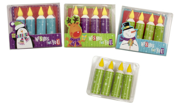 Radierer 4 Adventskerzen Wishes for You