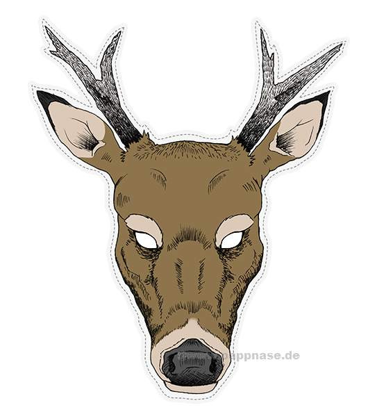 Tiermaske Hirsch